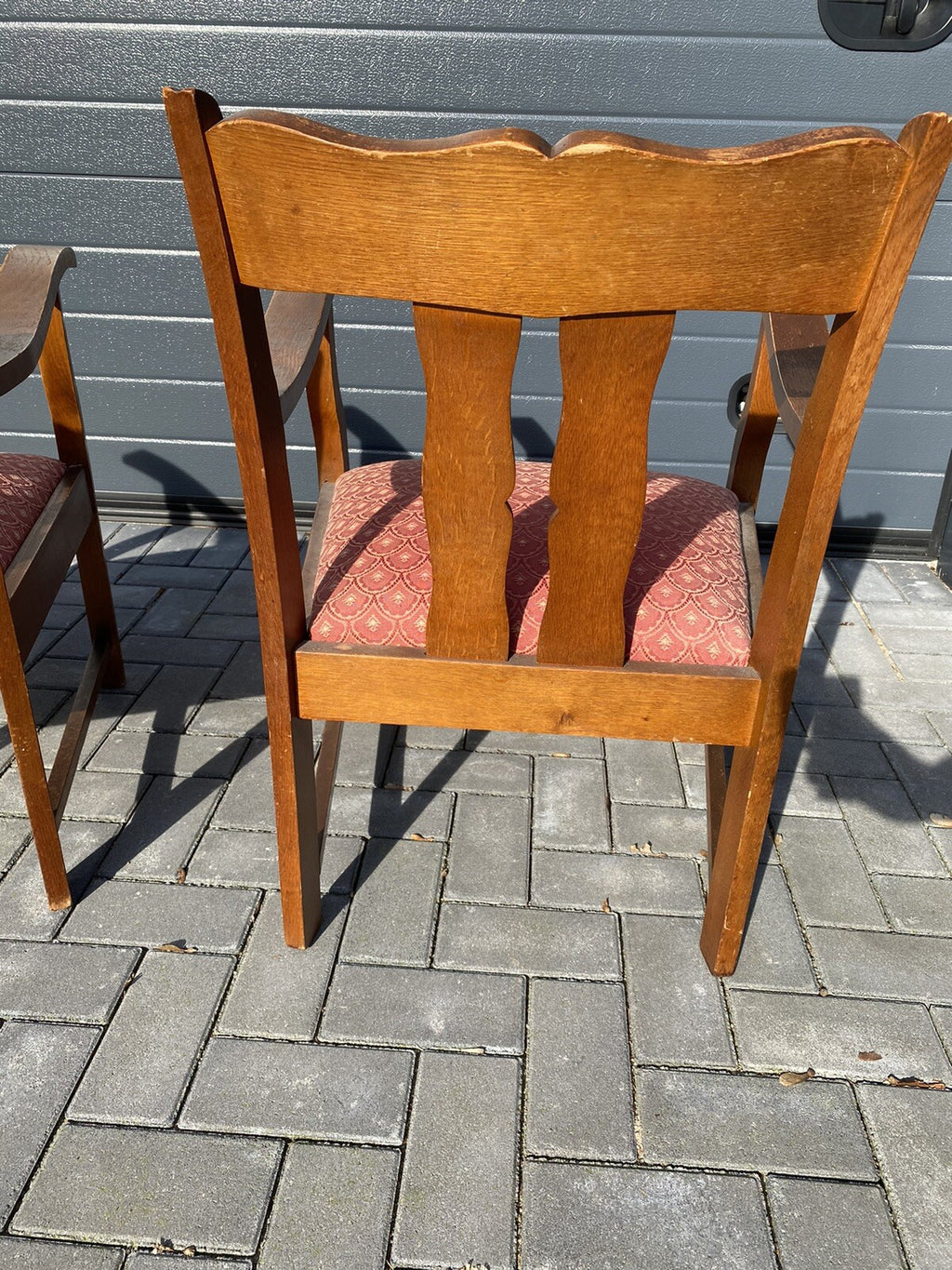 1 / 2  Armlehnstuhl  Gründerzeit Biedermeier Bauhaus Art  Deco Stil Stuhl Büro