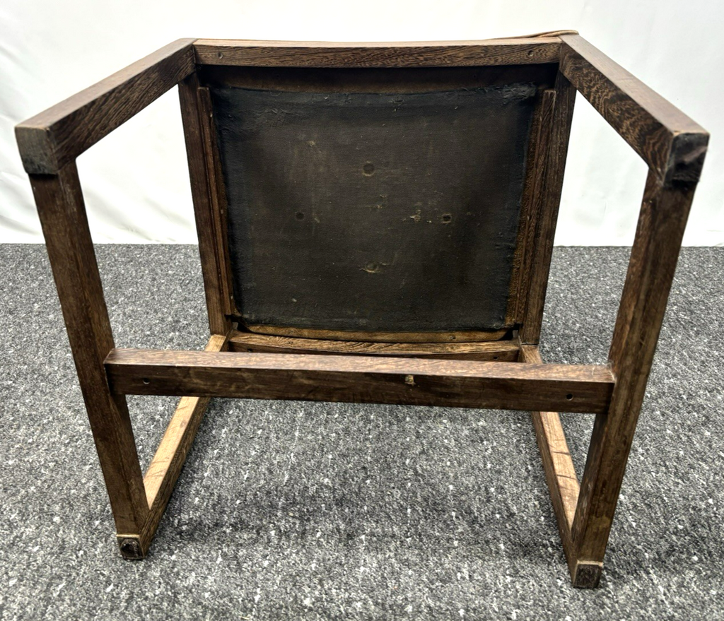 1 von 5 Skandinavischer Esszimmer Stuhl Midcentury Leder Holz Bauhaus Vintage 