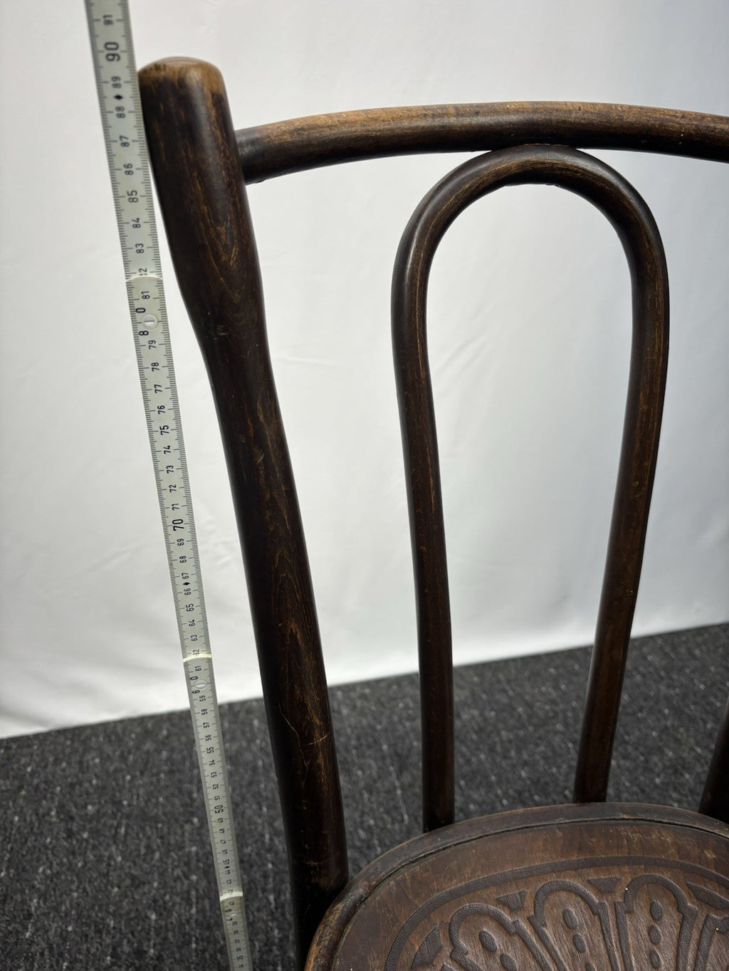 orig. Cosmos (ehem. Thonet) Bistrostuhl Kaffeehaus Prägesitz Art Deco Massivholz