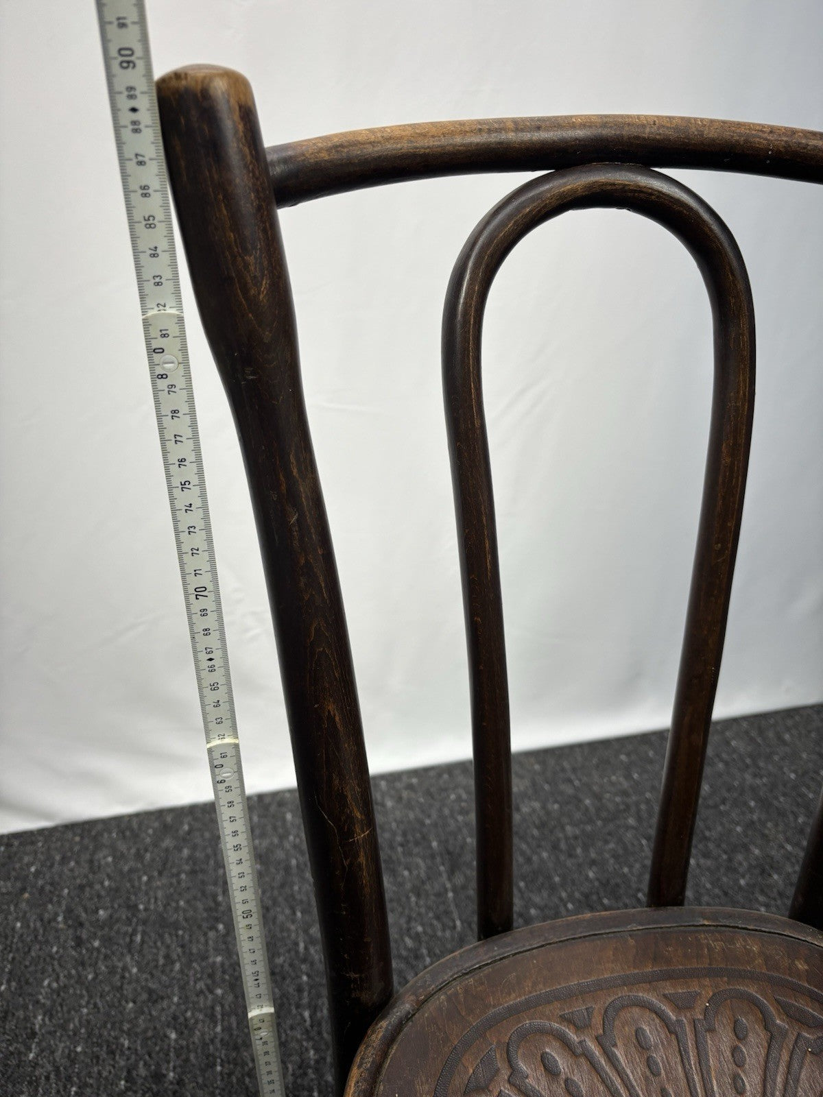 orig. Cosmos (ehem. Thonet) Bistrostuhl Kaffeehaus Prägesitz Art Deco Massivholz