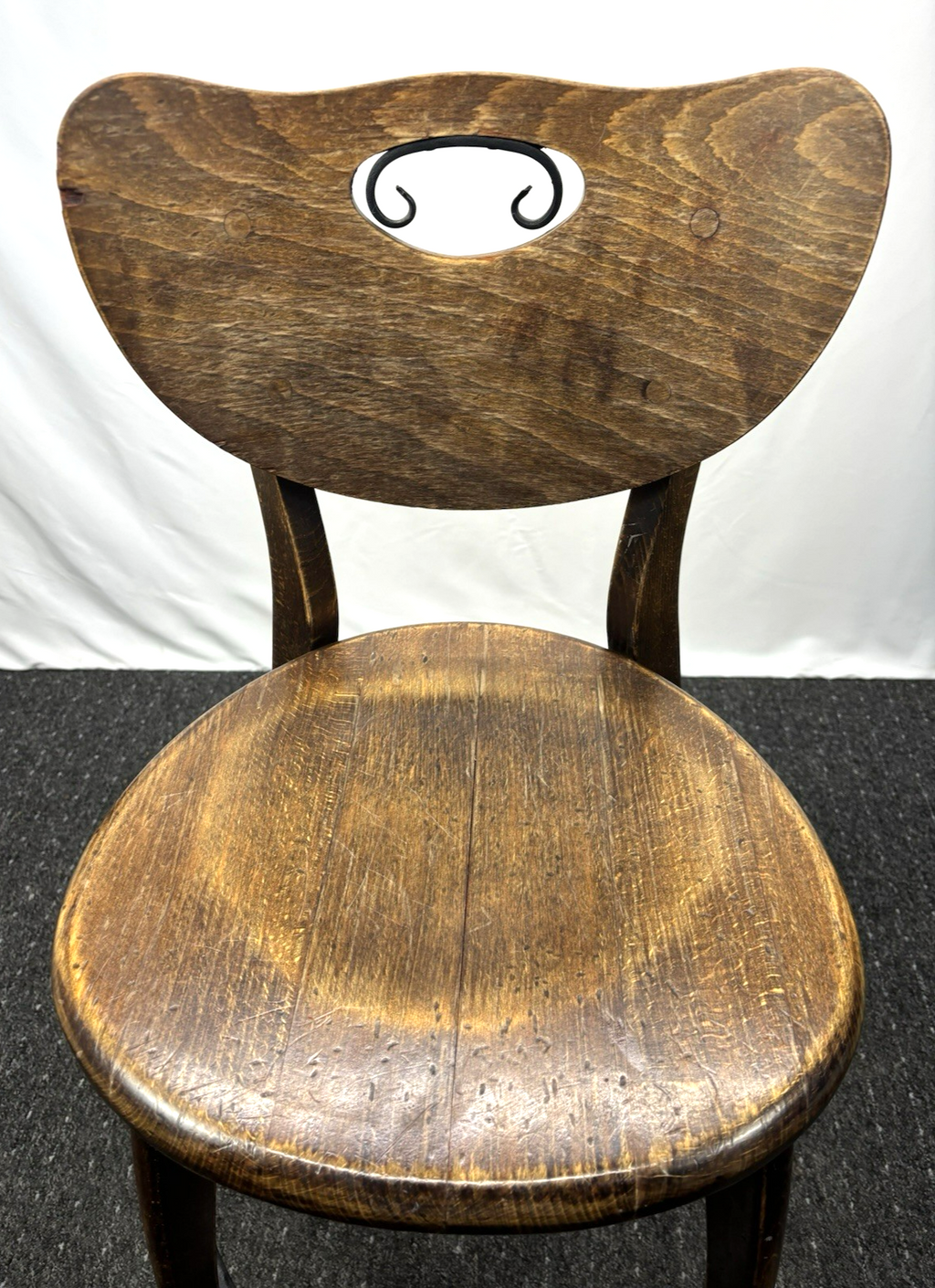 Barhocker Barstuhl Massivholz Vintage Art Deco Hochstuhl