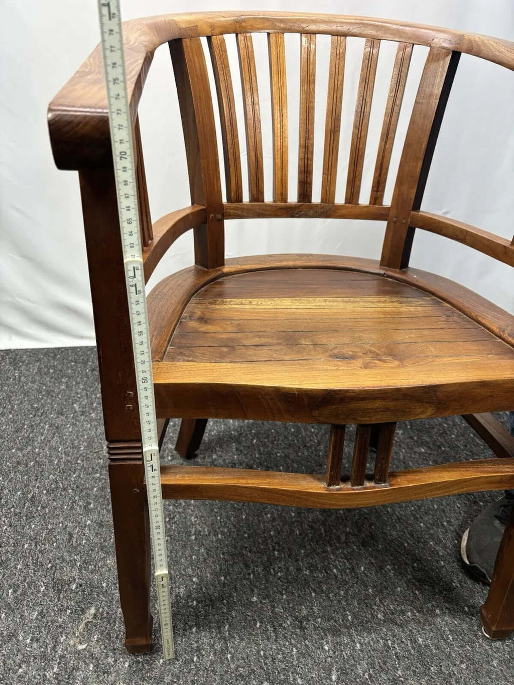 1 von 4 Armlehnstuhl Kolonialstil Massivholz Art Deco Bauhaus Gropius
