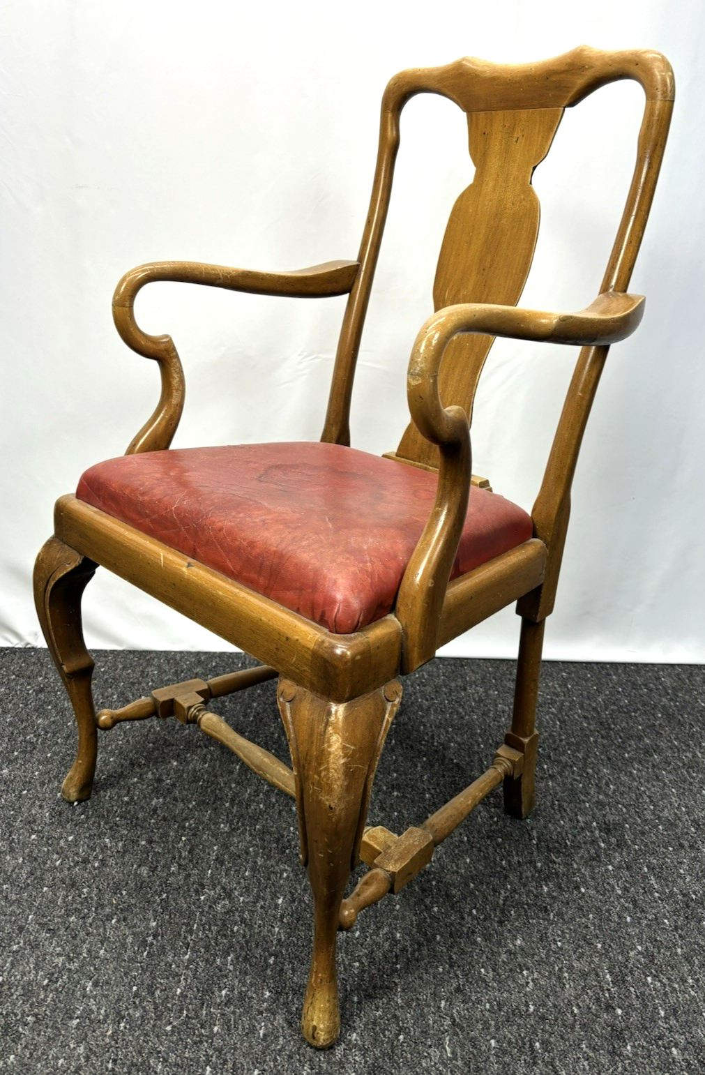 1 von 3 Armlehnstuhl Barock/ Rokoko Büro Schreibtisch Art Deco Leder