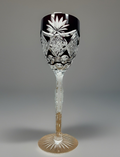 Römer Kristallglas Schwarz ca. 21 cm Stil Val Saint Lambert Baccarat