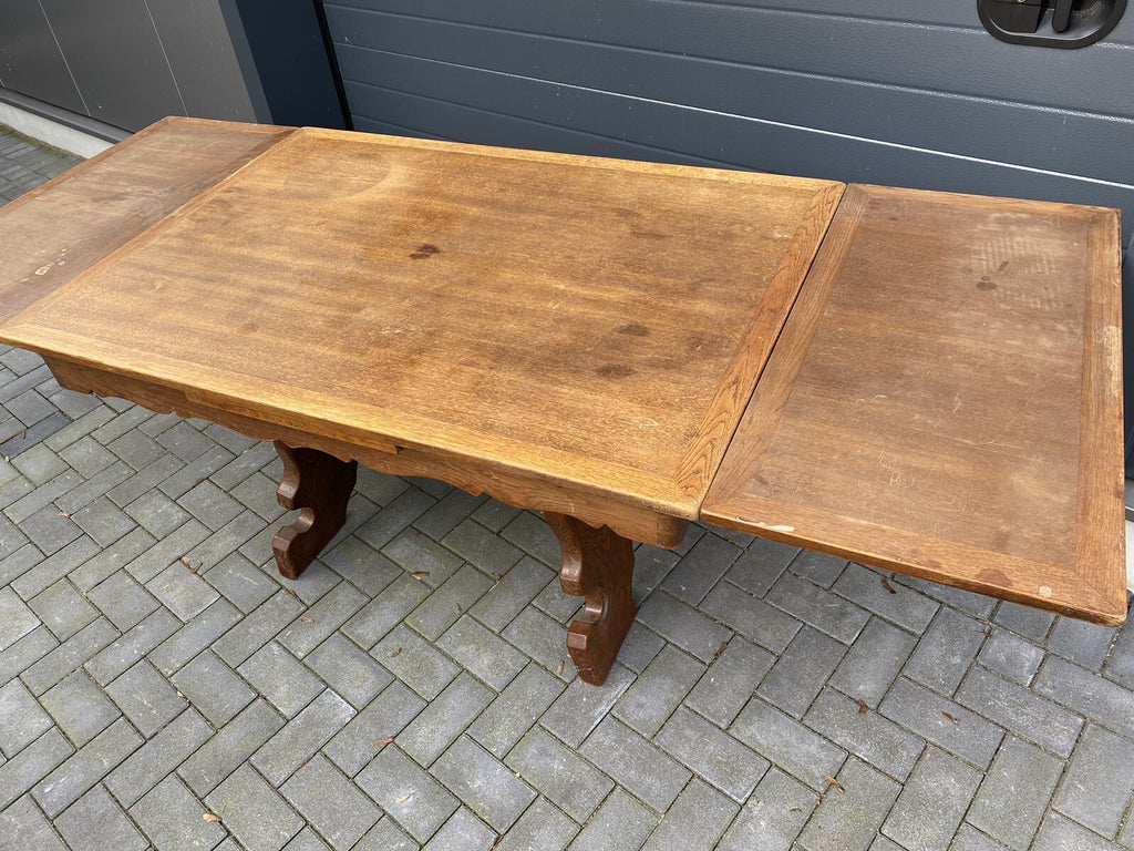 Tisch, Esstisch, Flämisch, Antik, Esszimmer, Holz Schnitzarbeiten