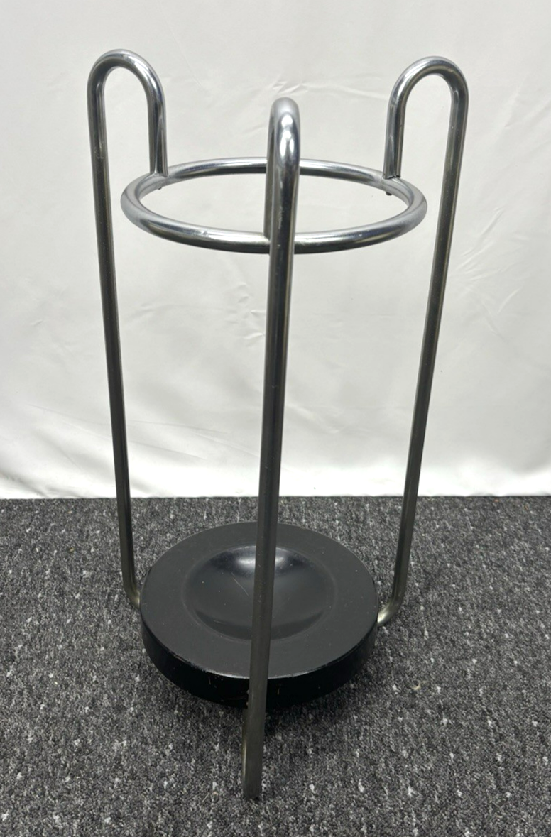 Schirmständer Stahlrohr Schlaufenfuß Bauhaus Art Deco