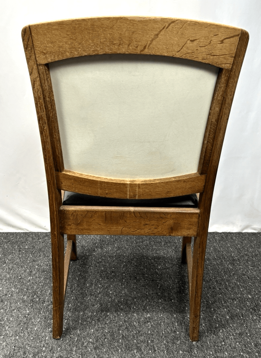 1 von 2 Hochwertiger Holzstuhl mit Armlehnen Klassisch & Stabil Art Deco Vintage - Wesel Antik Kunst Vintage