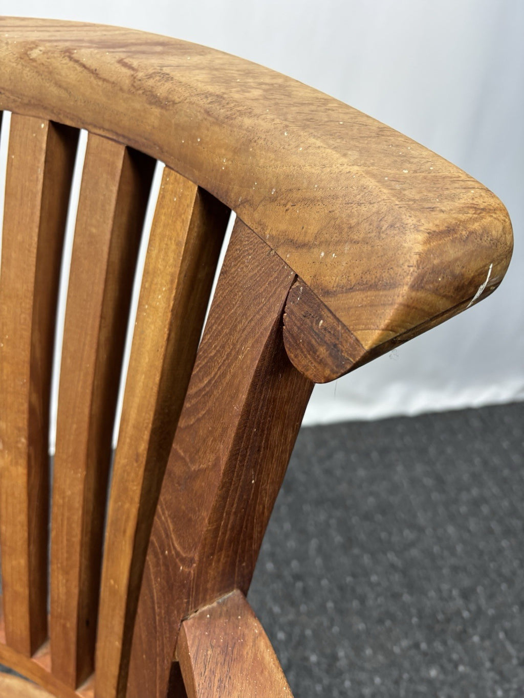 1 von 6 Massivholz Armlehnstuhl im Kolonialstil Art Deco Antik Büro Schreibtisch