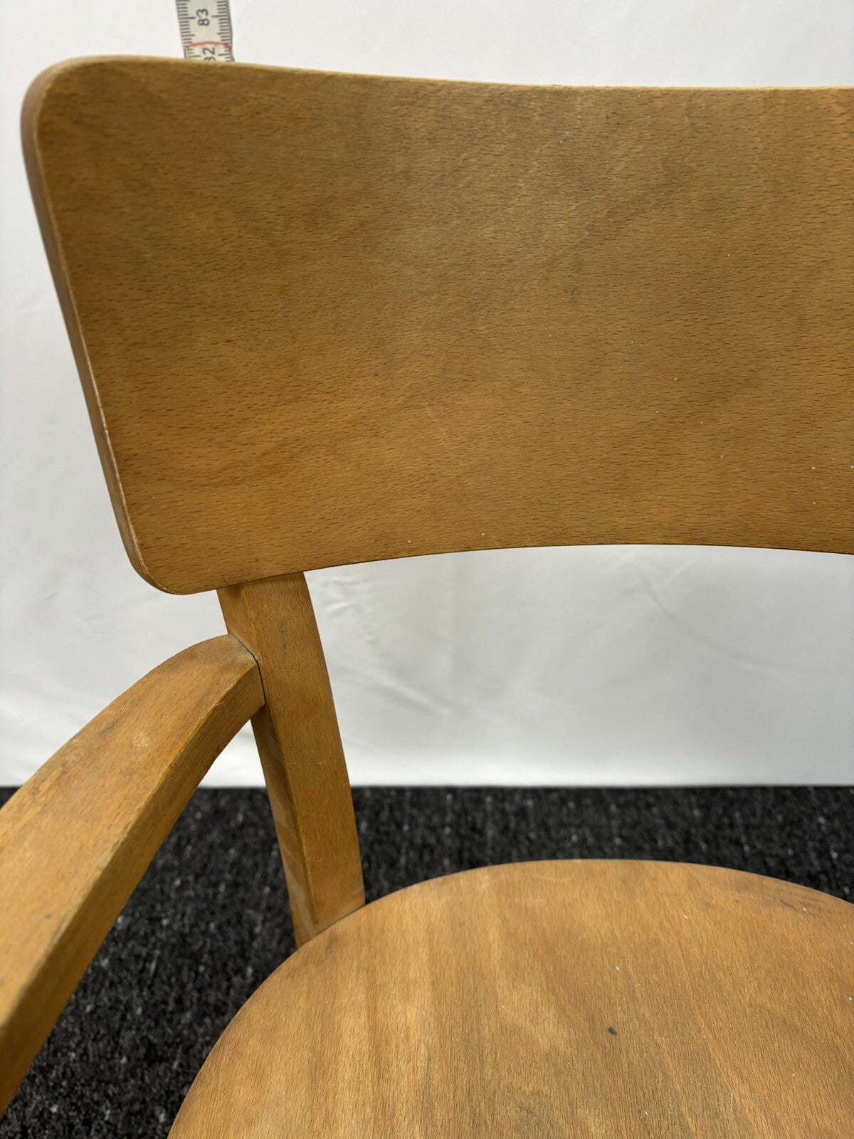 Armlehnstuhl Massivholz Kiefer Büro Küche Esszimmer Art Deco Vintage