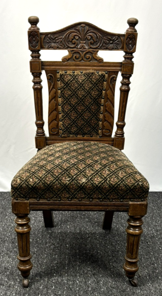 6er Stuhlset Esszimmer Antik Barock Art Deco Massivholz Schnitzarbeiten rollbar