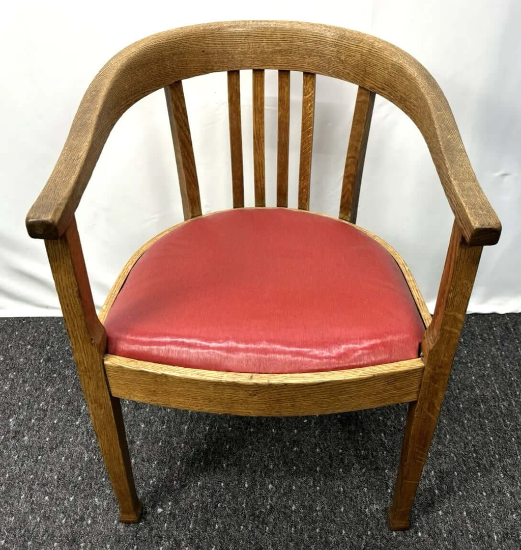 Gropius Armlehnstuhl Massivholz Art Deco Büro Schreibtisch 