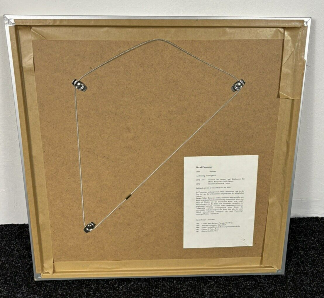 Bild c up 127 von 325 Kunstdruck von Bernd Flemming *1950 Gerahmt ca 55x54 cm