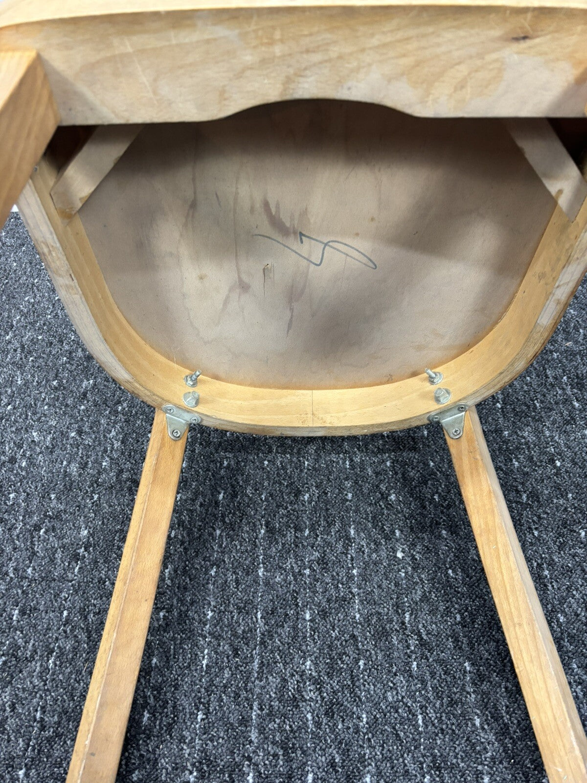 Armlehnstuhl Massivholz Kiefer Büro Küche Esszimmer Art Deco Vintage