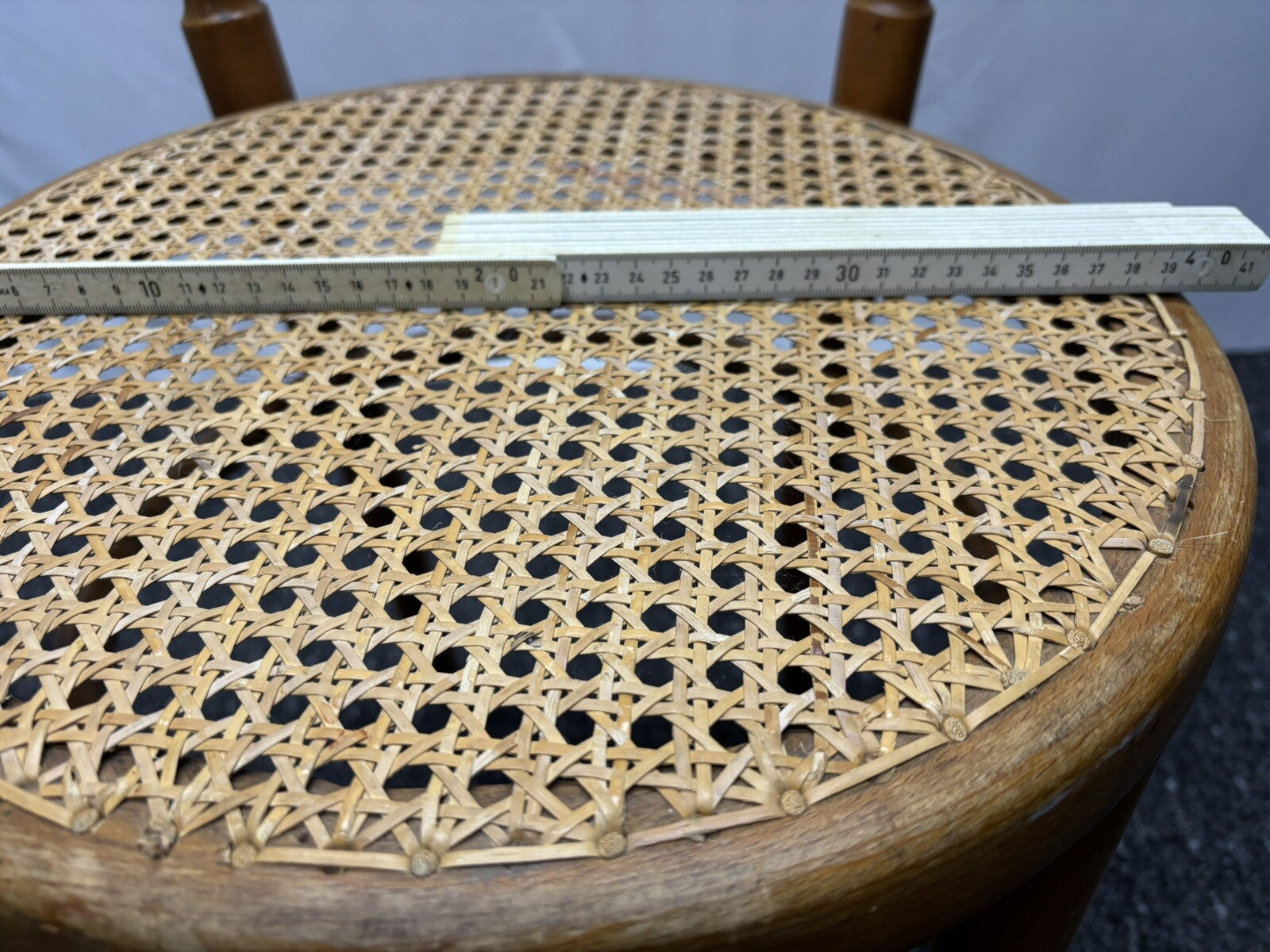 ORIGINAL Fischel Kaffeehaus Stuhl Wiener Geflecht Küche Esszimmer Art Deco Antik