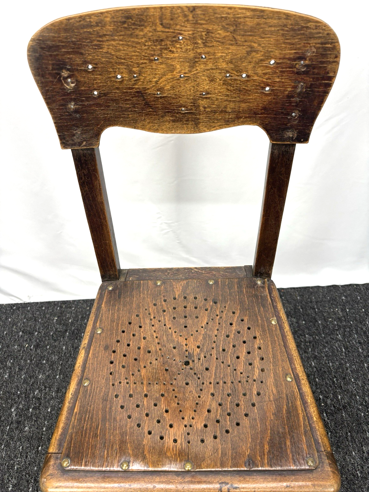 Kaffeehaus Stuhl Art Deco Prägesitz/ Lehne Holz Antik