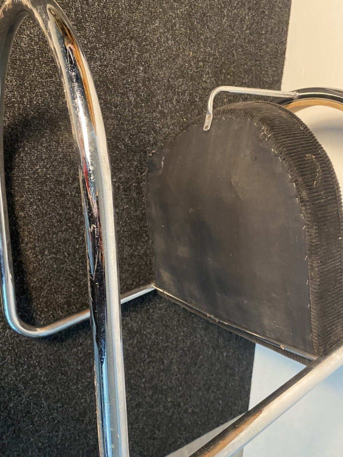 1x Desta Freischwinger Stuhl Gebrüder Luckhardt, Stahlrohr, Bauhaus, Art Deco