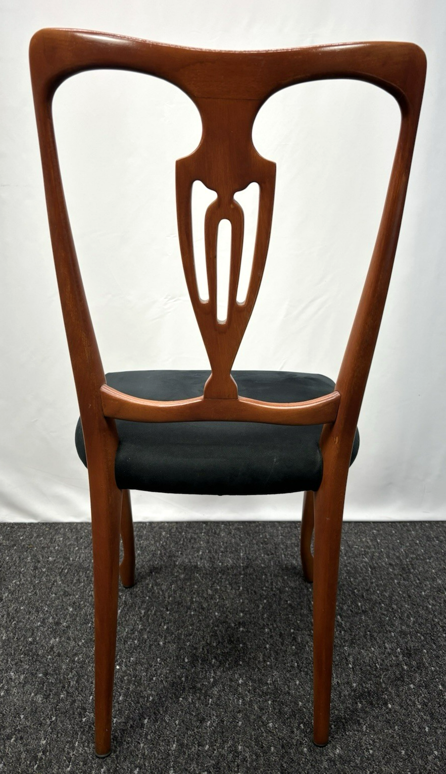 1 von 5 Midcentury Esszimmer Stuhl Holz Vintage Polstersitz