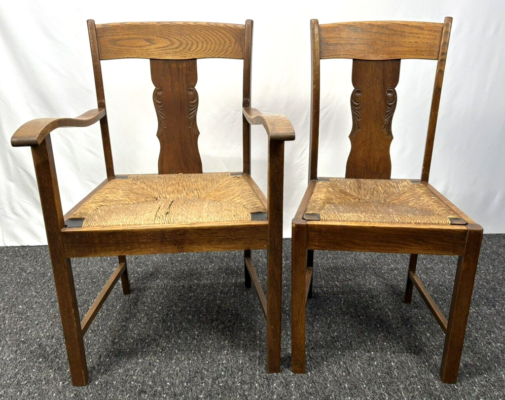 Armlehnstuhl Amsterdamer Schule Korbgeflecht Büro Art Deco Bauhaus Vintage