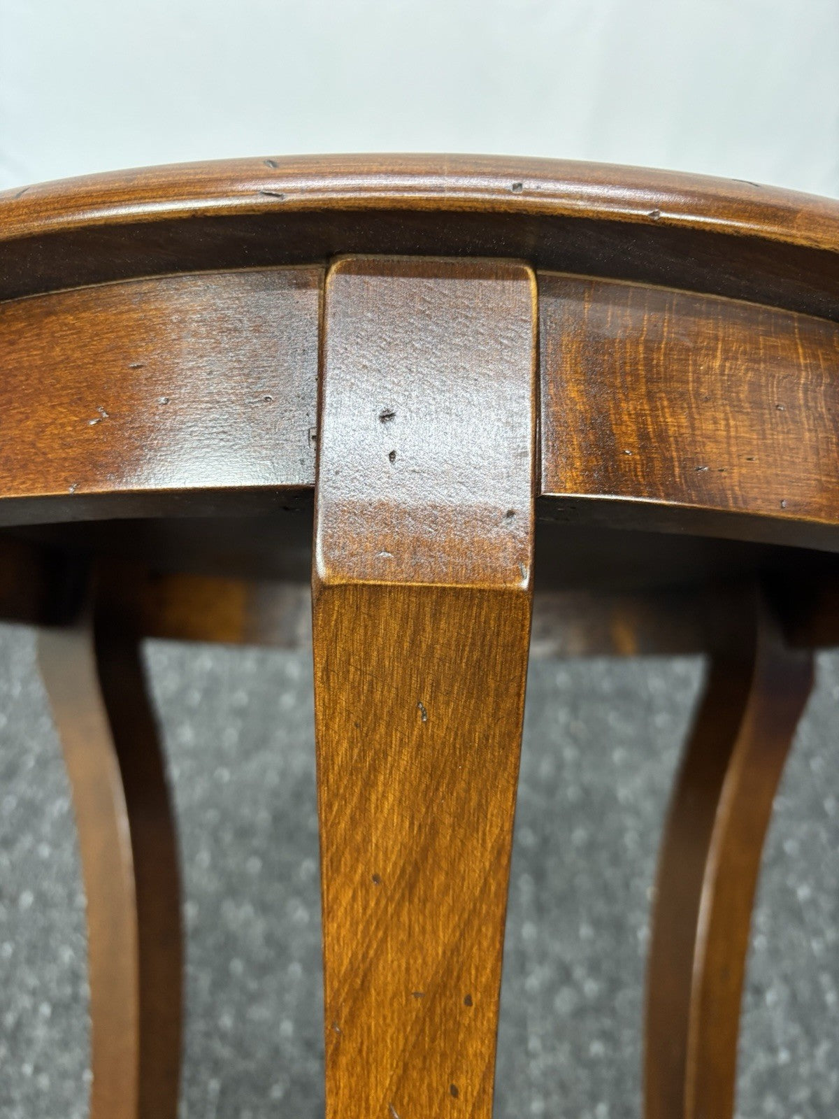 Beistelltisch Tisch Rund Holz Art Deco Vintage ca. 64 cm hoch