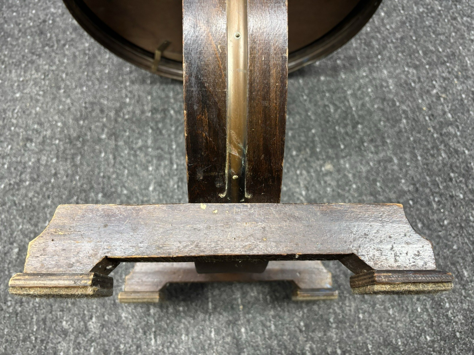 Tisch Rund Beistelltisch Art Deco Vintage Antik Kupfer Holz ca. 53 cm