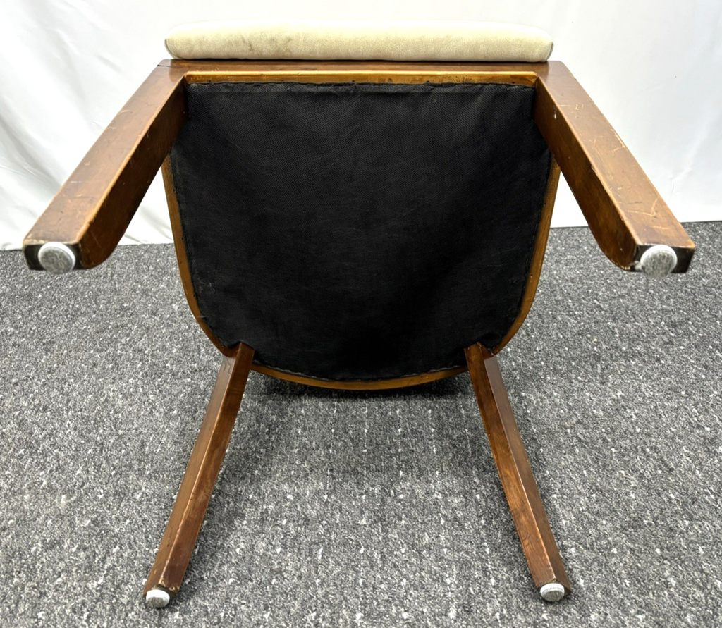 1 von 3 Polsterstuhl beige Art Deco Esszimmer Büro Vintage