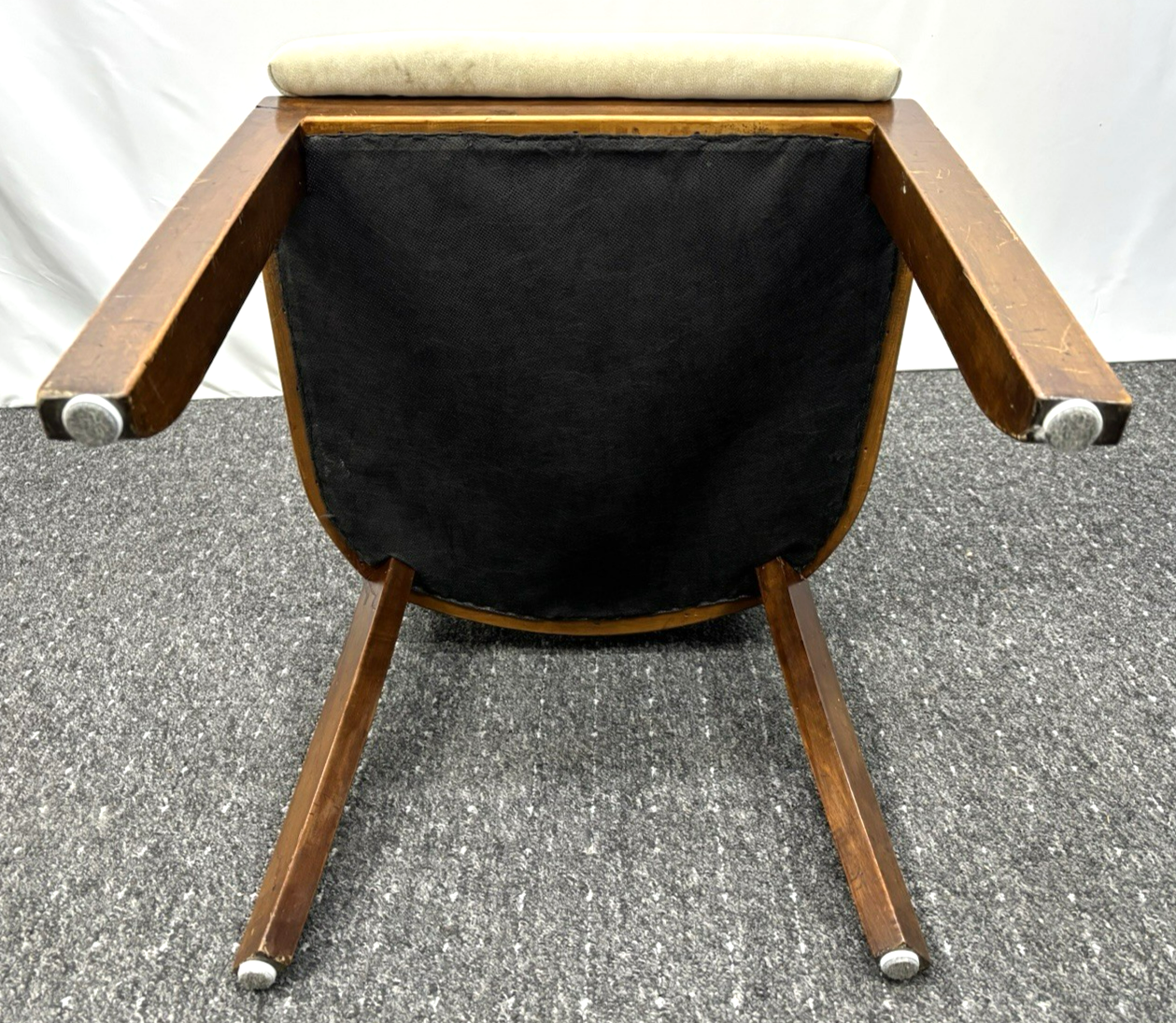 1 von 3 Polsterstuhl beige Art Deco Esszimmer Büro Vintage