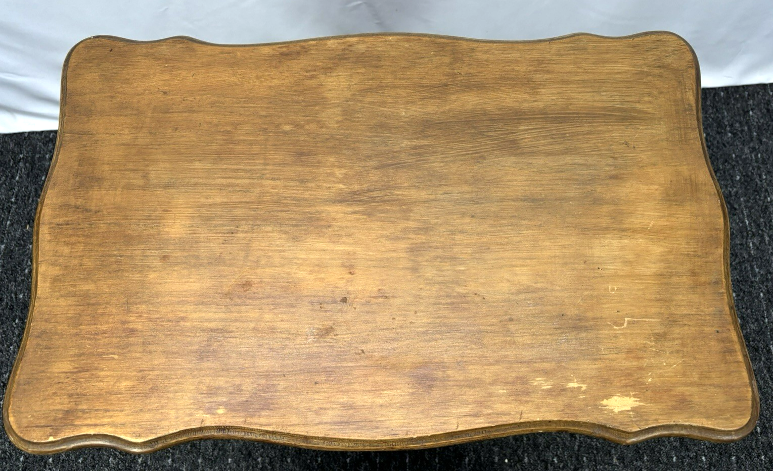 Beistelltisch Mit Zeitungshalter-/ Fach Massivholz Art Deco Antik Vintage 