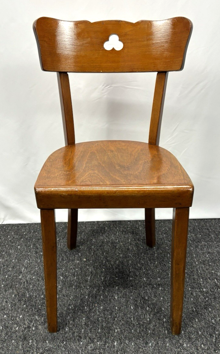 1 von 4 Kaffeehausstuhl Frankfurter Stuhl Bistro Holz Art Deco Antik Schellack