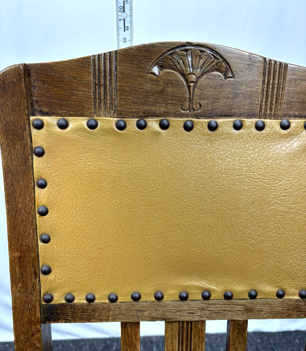 Stuhl Kaffeehaus Landhaus Bistro Art Deco Leder Holz Küche