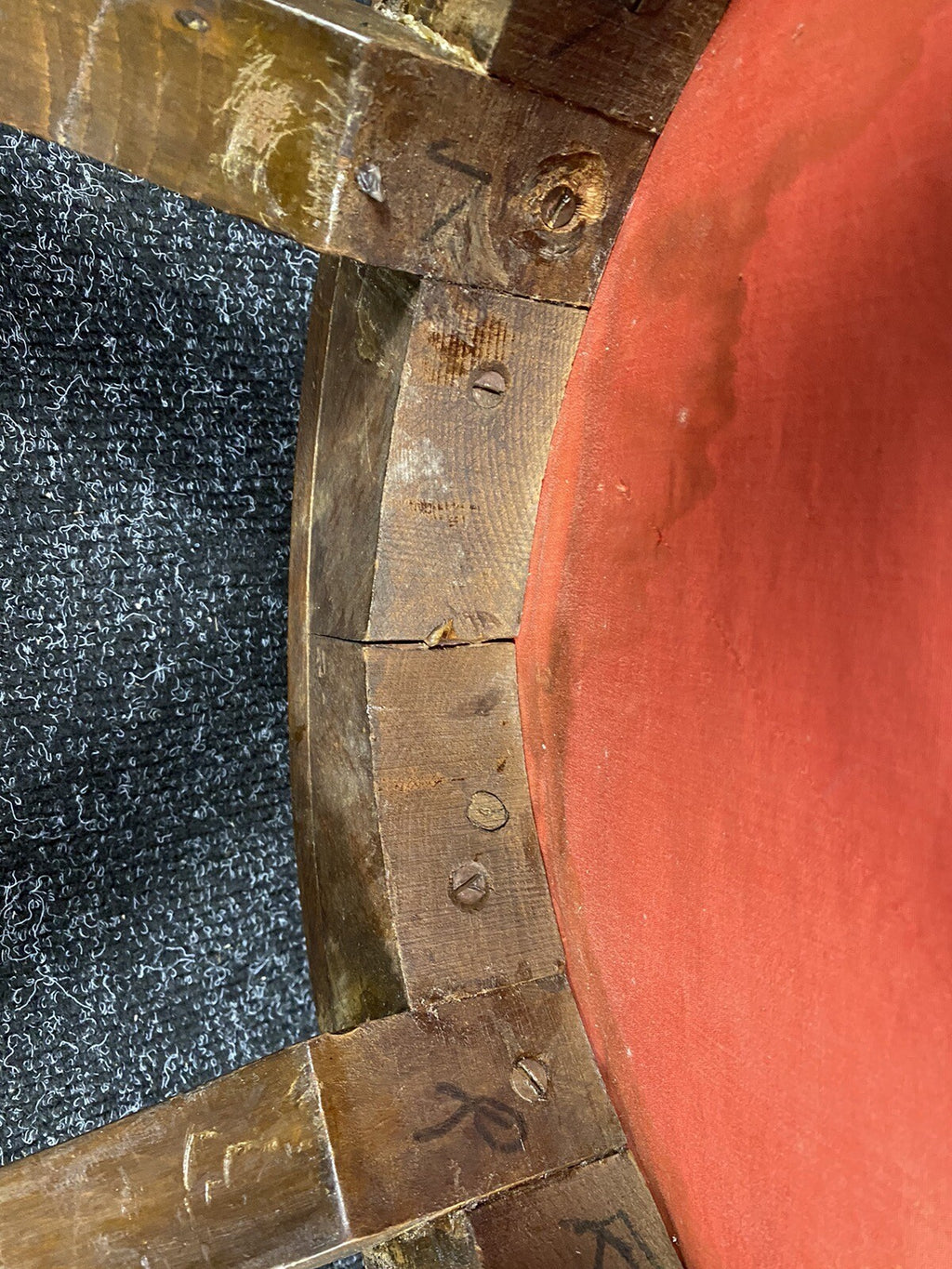 1 von 6 Gondelstühle Französisch Art Deco Nussbaum Wurzelholz Antik ca. 1920