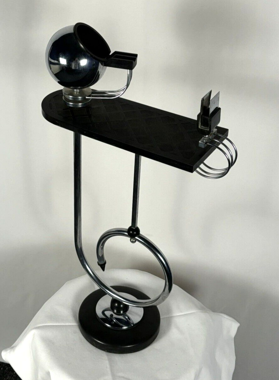 Standaschenbecher, Rauchertisch, Beistelltisch, Bauhaus, Stahlrohr, Art Deco