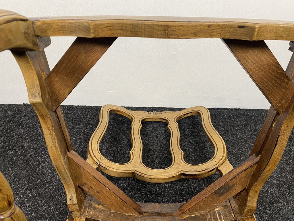 4er Stuhlset, Chippendale Stil, Esszimmer, Küche, ArtDeco, geflochtener Sitz