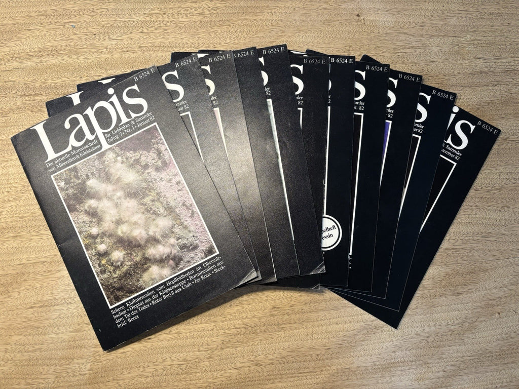 LAPIS Mineralien Magazin – kompletter Jahrgang 1982 – 11 Hefte – Sammlerstück