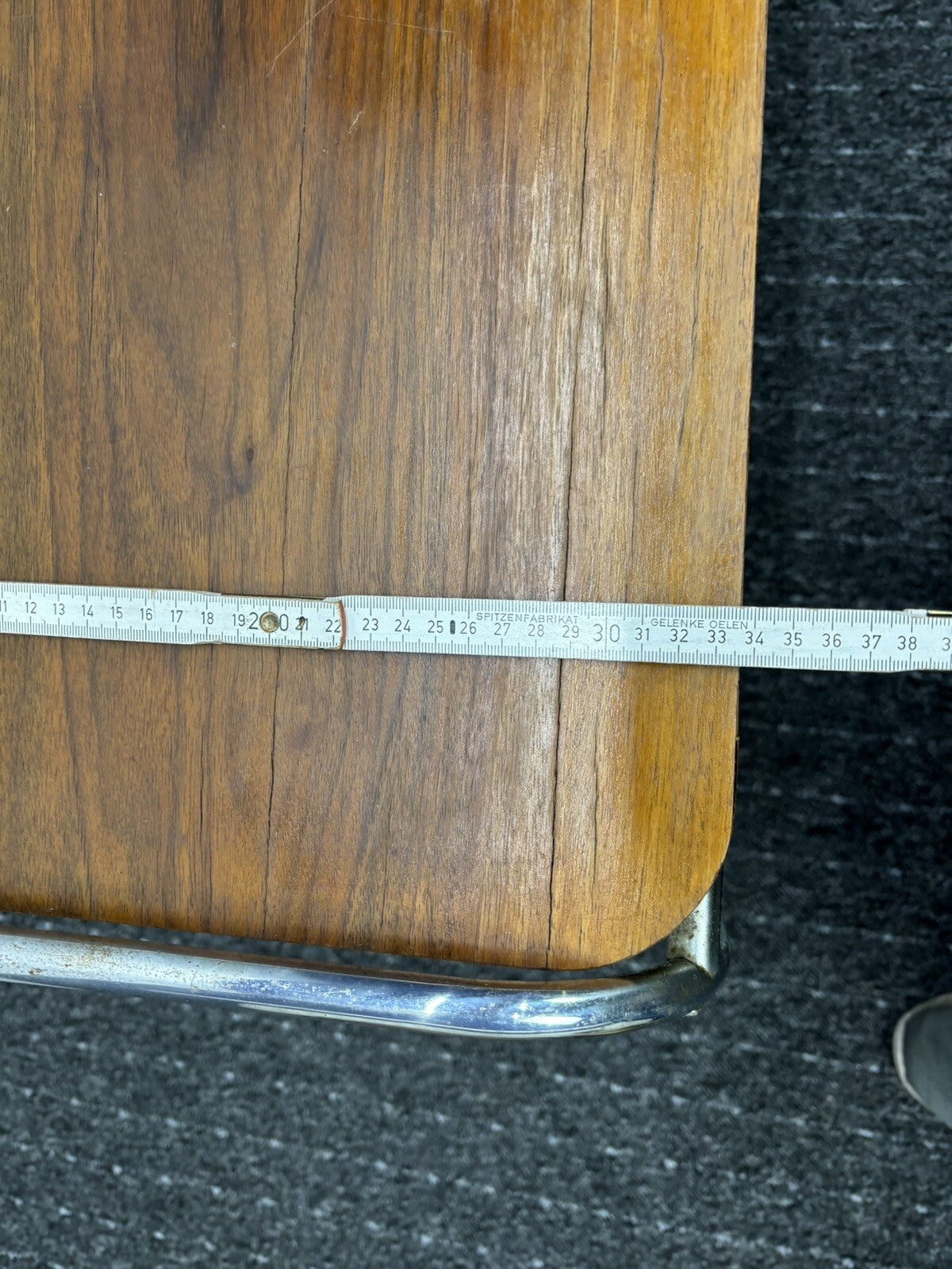 Beistelltisch Serviertisch Bartisch Stahlrohrmöbel Holz Art Deco Bauhaus