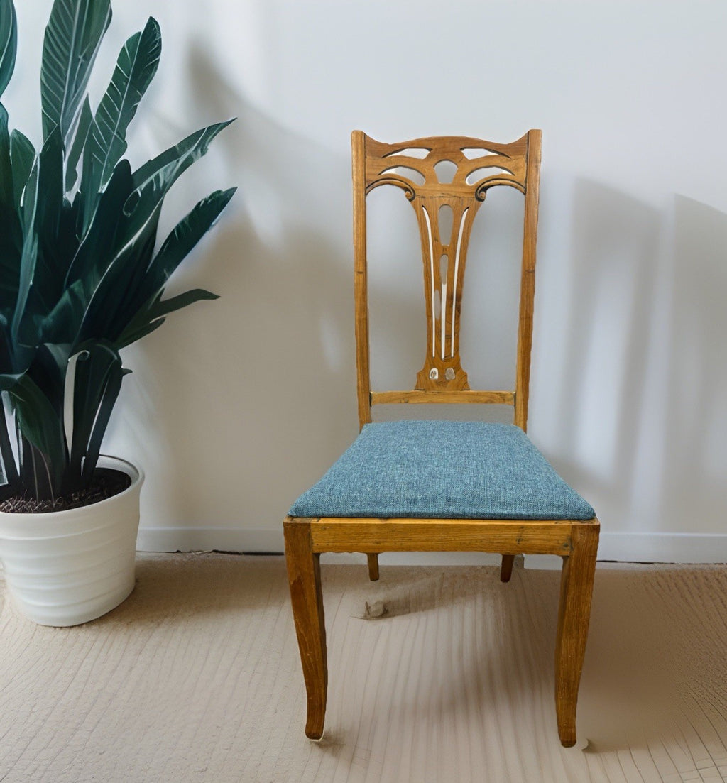 1 von 2 Stuhl Jugendstil  H.S. Furni Hochlehner Esszimmer Art Deco Art Nouveau