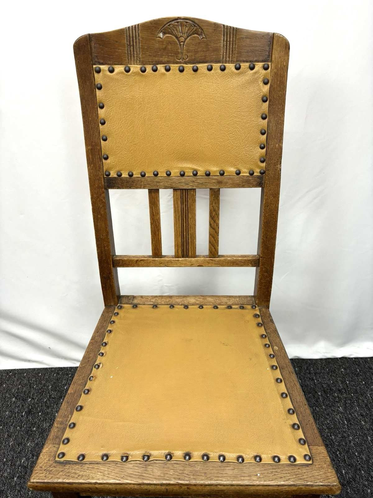 Stuhl Kaffeehaus Landhaus Bistro Art Deco Leder Holz Küche