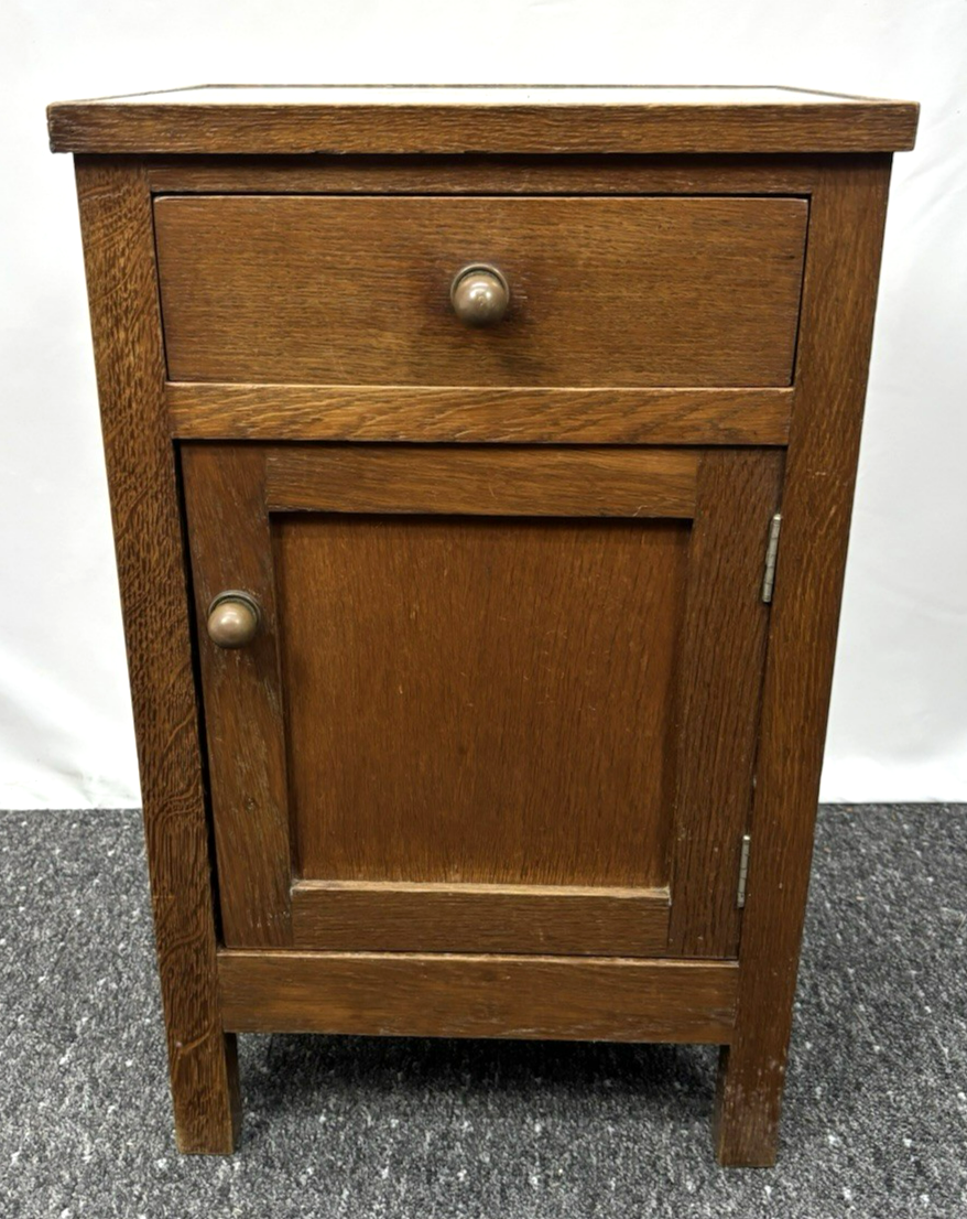 Anrichte Beistelltisch Kommode Schrank Art Deco Antik Holz Glas 65x40x34 cm