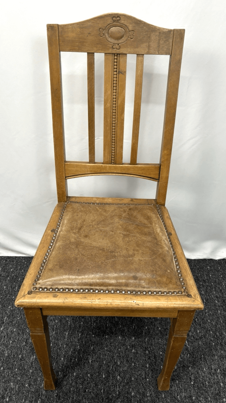 Esszimmerstuhl, Küchenstuhl, Beistellstuhl, Dekostuhl, Art Deco, Vintage, Holz