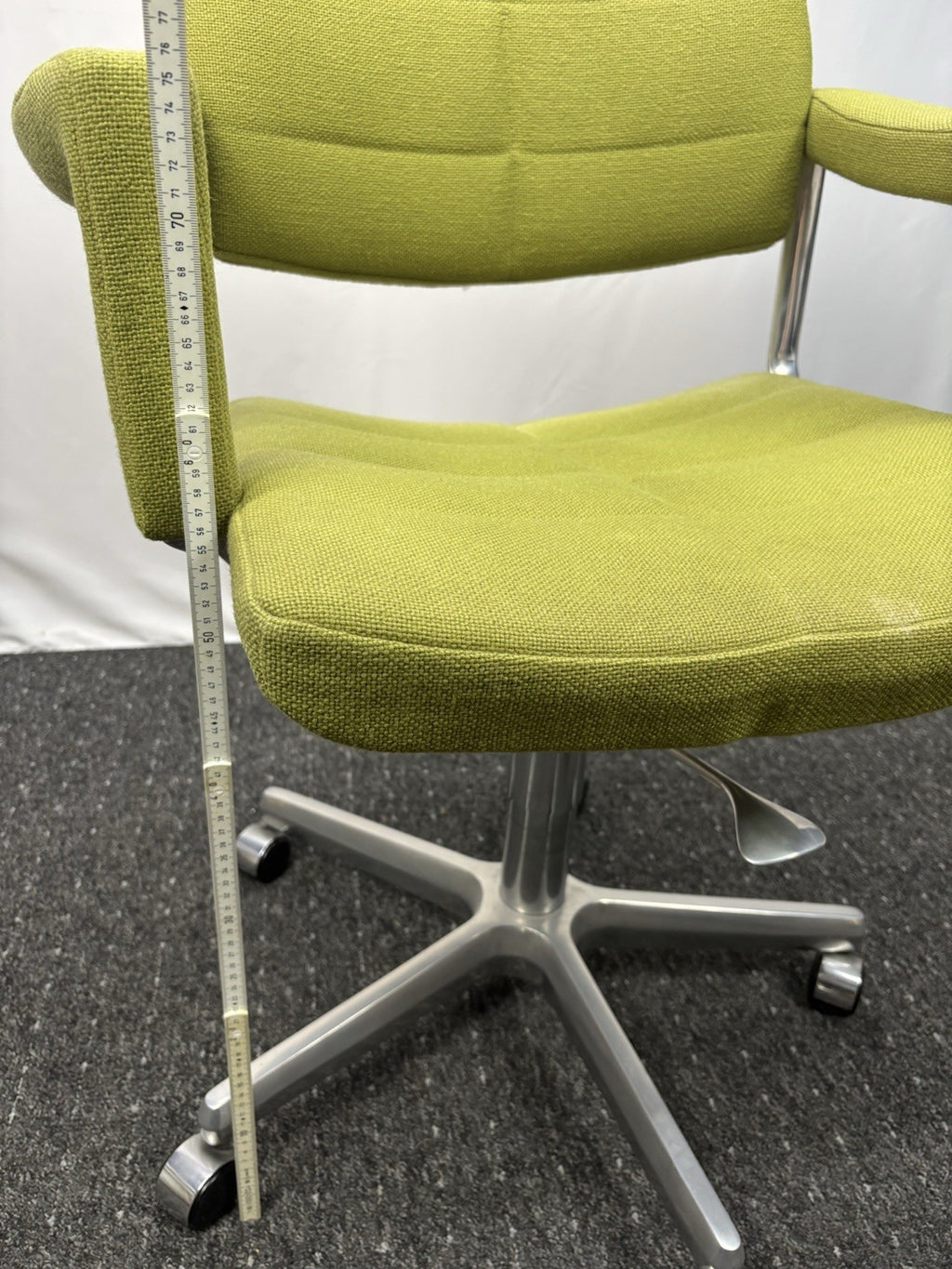 Bürostuhl Oswaldo Borsani for Tecno Edelstahl Vintage ca. 1970