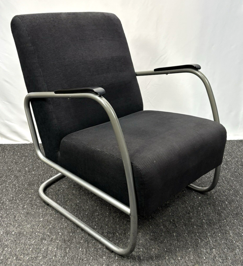 Sessel Bauhaus Stahlrohr Freischwinger Fauteuil Stil Thonet Gispen