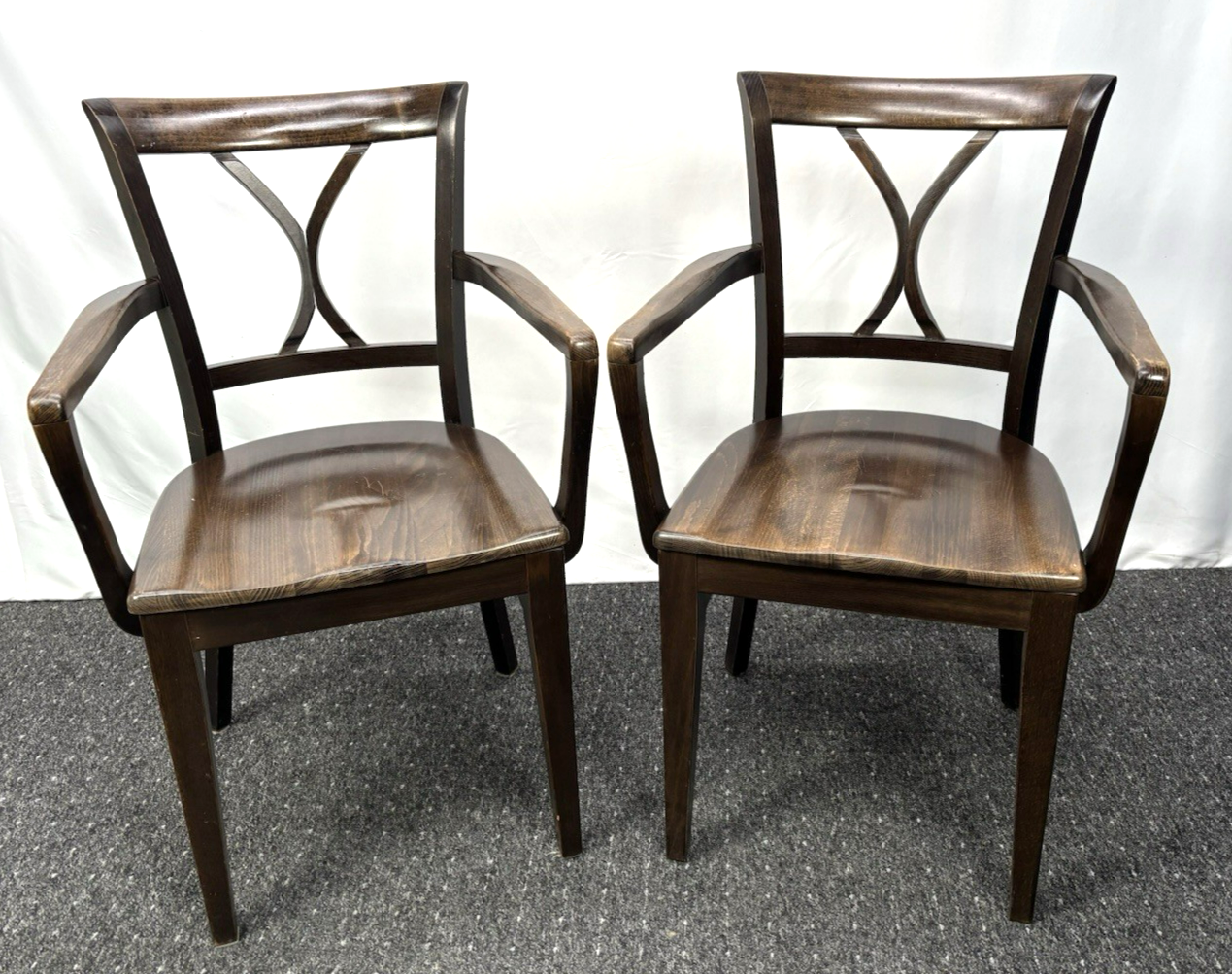 1 von 6 Holz Armlehnstuhl Vintage Stuhl Gastronomie Café Stil