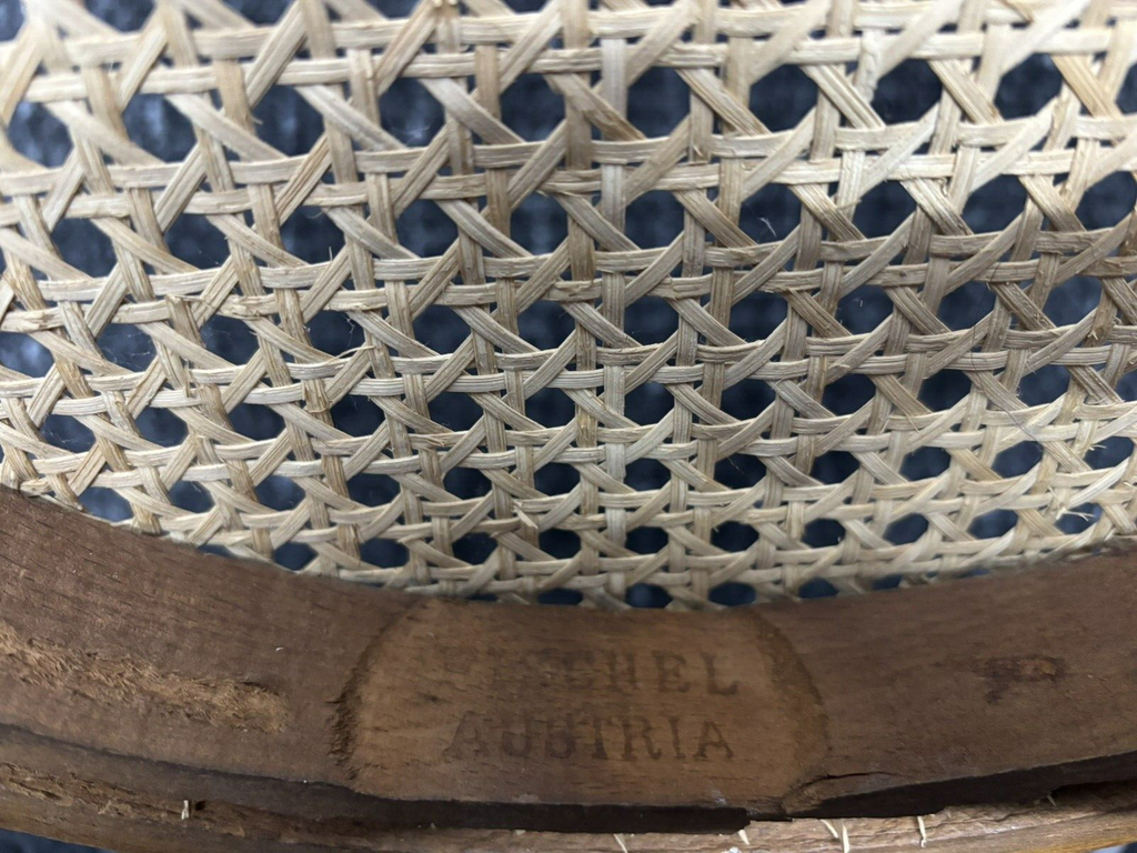 ORIGINAL Fischel Kaffeehaus Stuhl Wiener Geflecht Küche Esszimmer Art Deco Antik