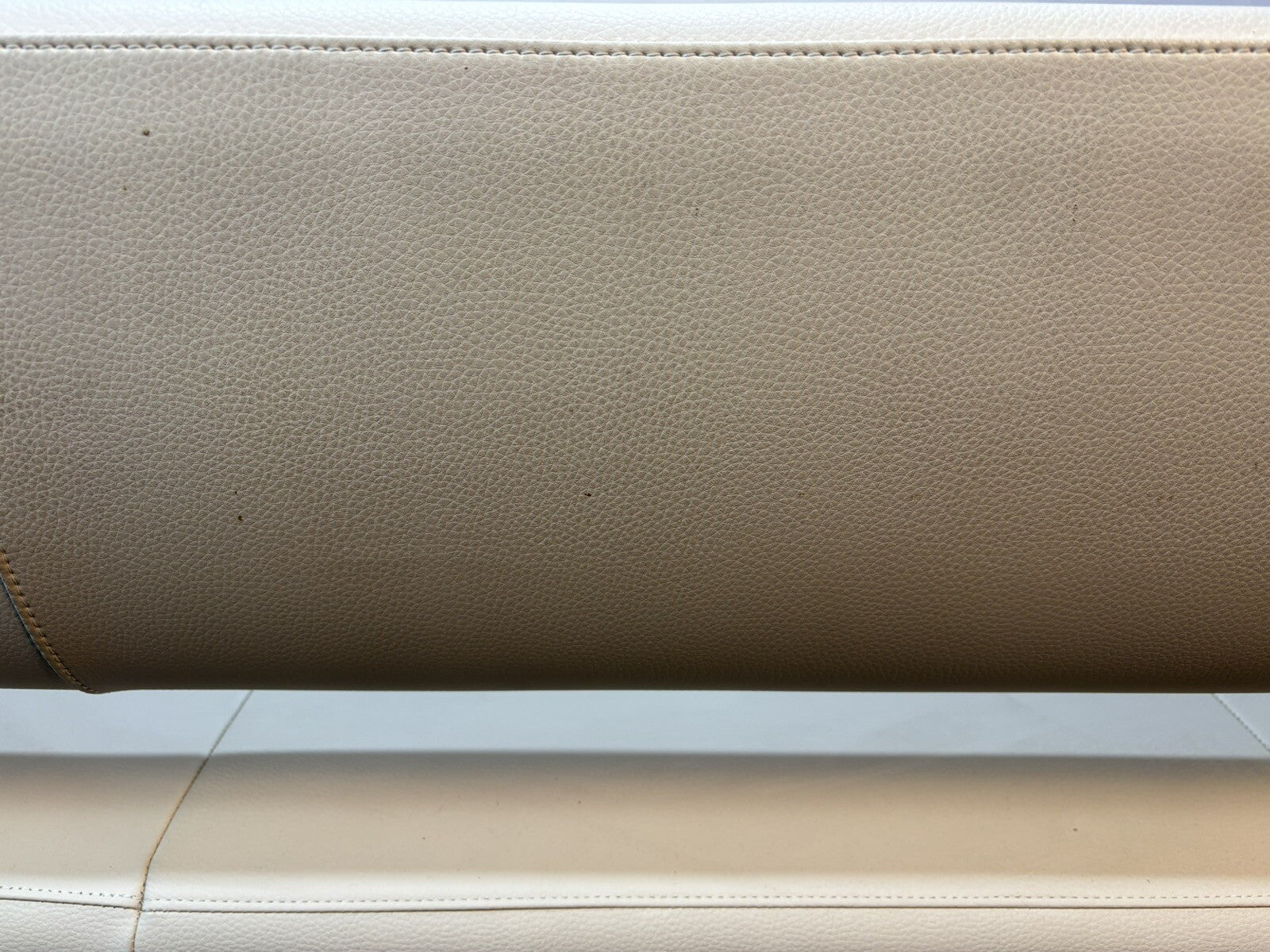 ORIG. Sitland Ledercouch Italien Design Sergio Bellin Cremeweiß Vintage Bauhaus