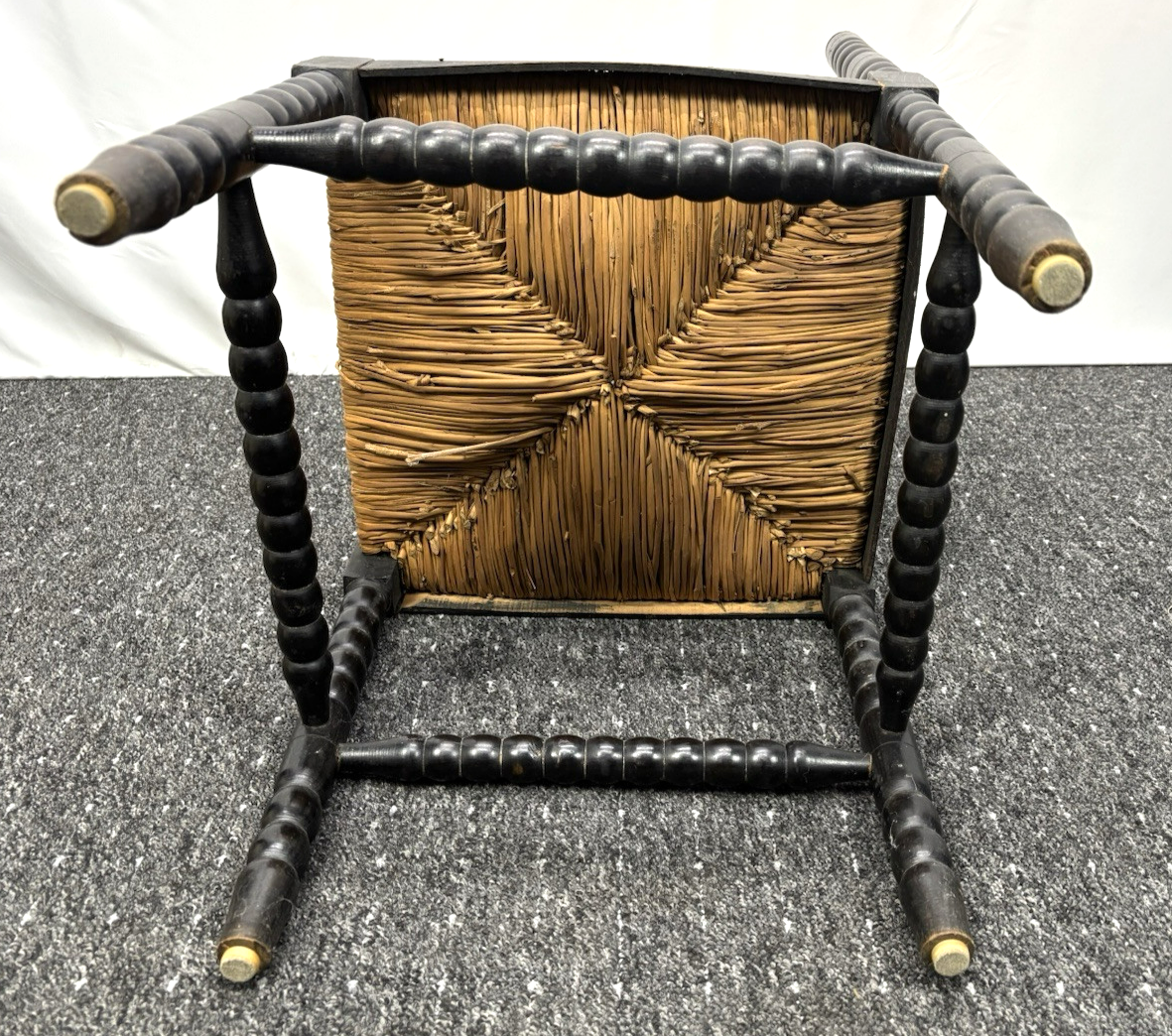 Eckstuhl Damenstuhl Kinderstuhl Korbgeflecht Vintage