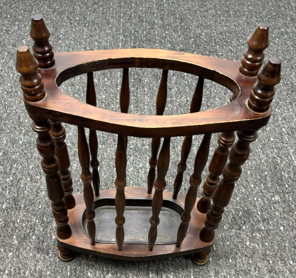 Schirmständer Holz Art Deco Regenschirm Vintage Antik