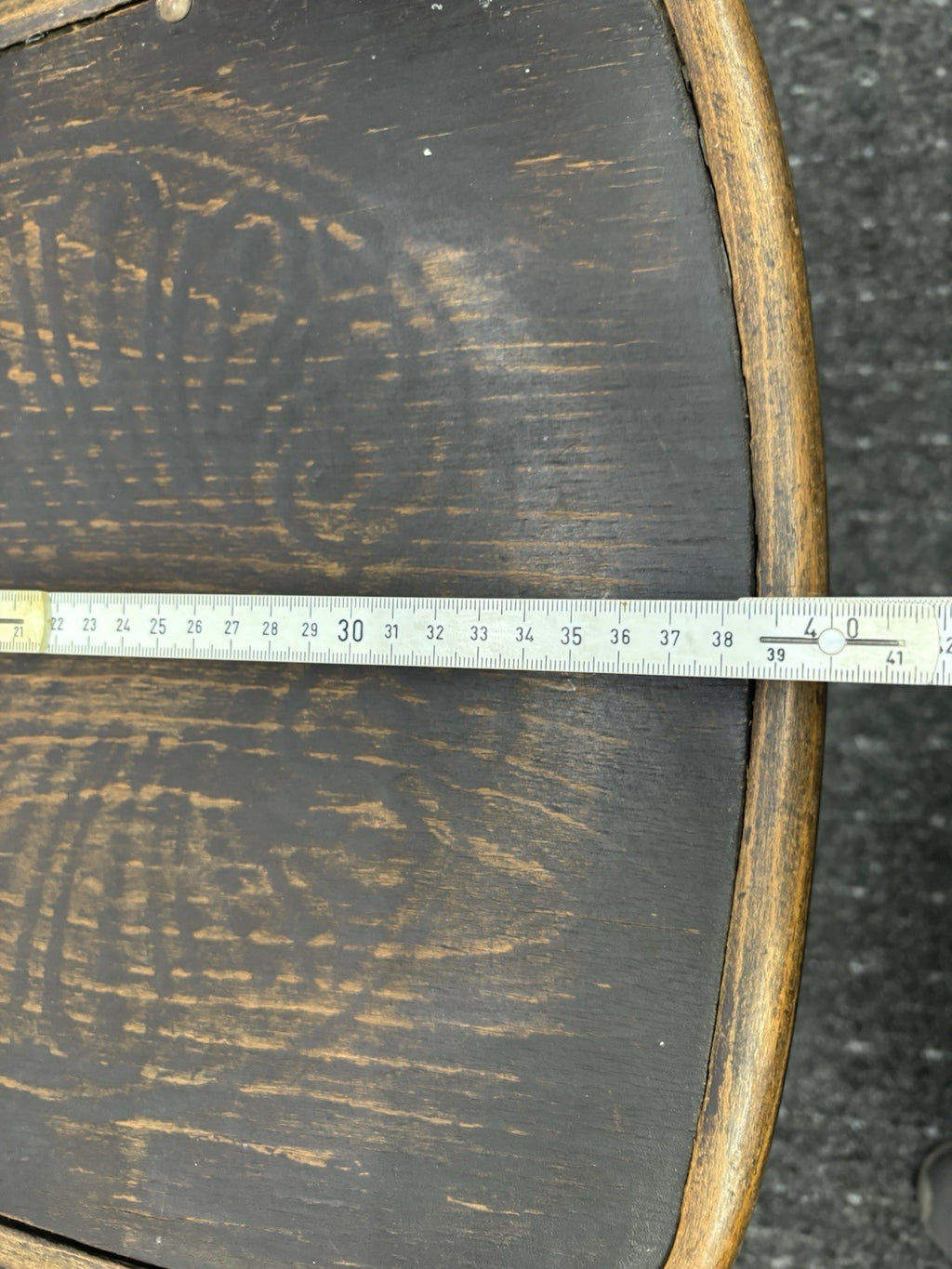 MUNDUS Kaffeehaus Stuhl Prägesitz Holz Art Deko Antik