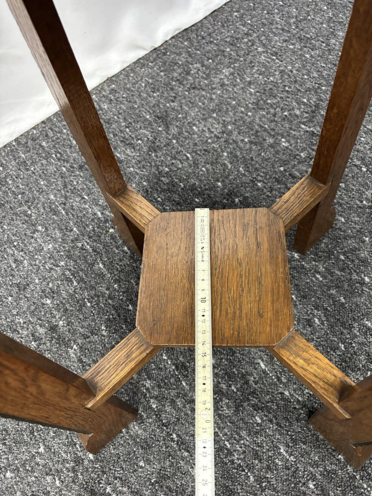Orientalischer Beistelltisch Holz rund Handarbeit antik marokkanisch Art Deco