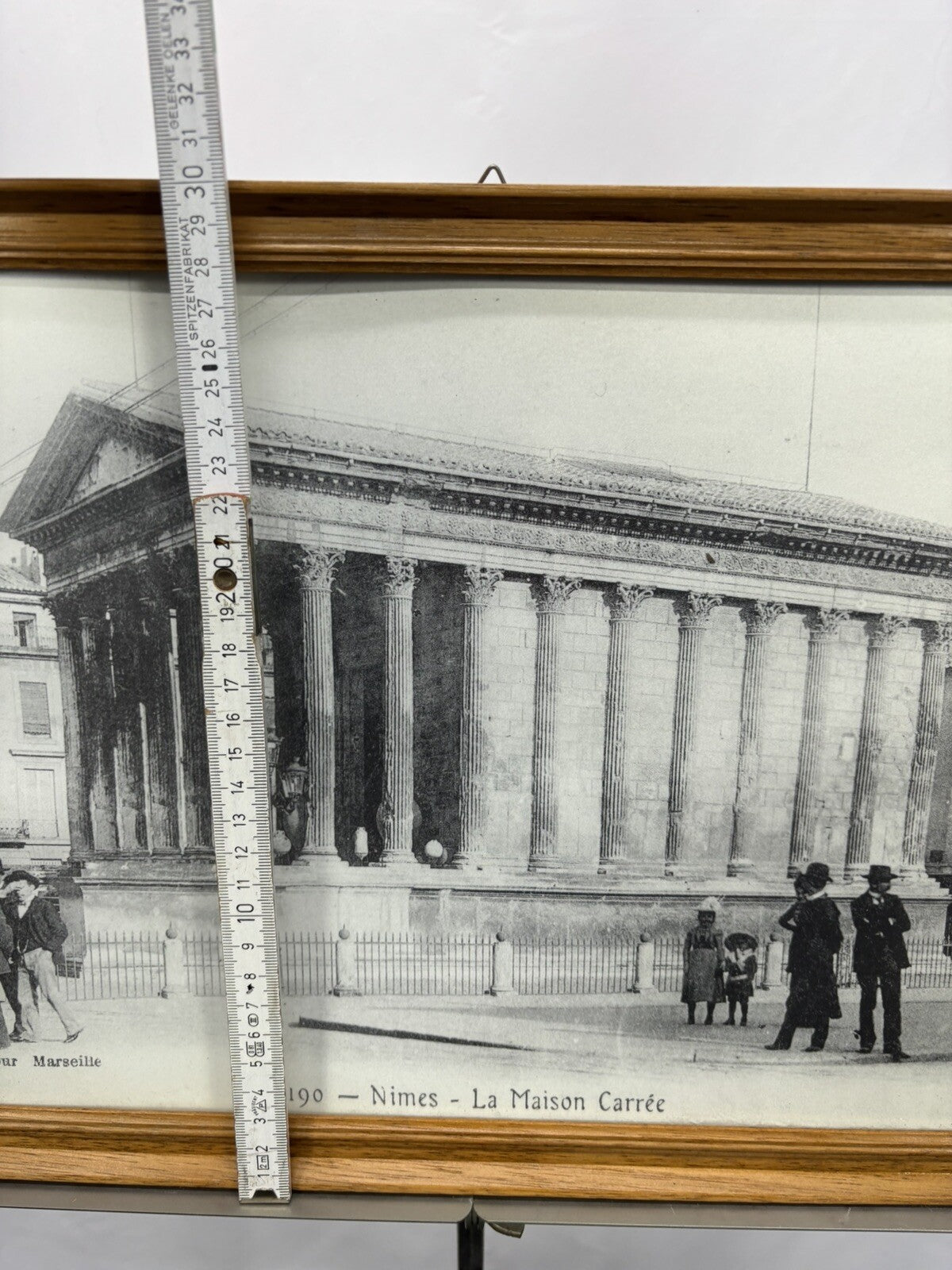 Bild Fotografiert Bleistiftzeichnung Nimes Gerahmt ca. 45x30 cm Vintage