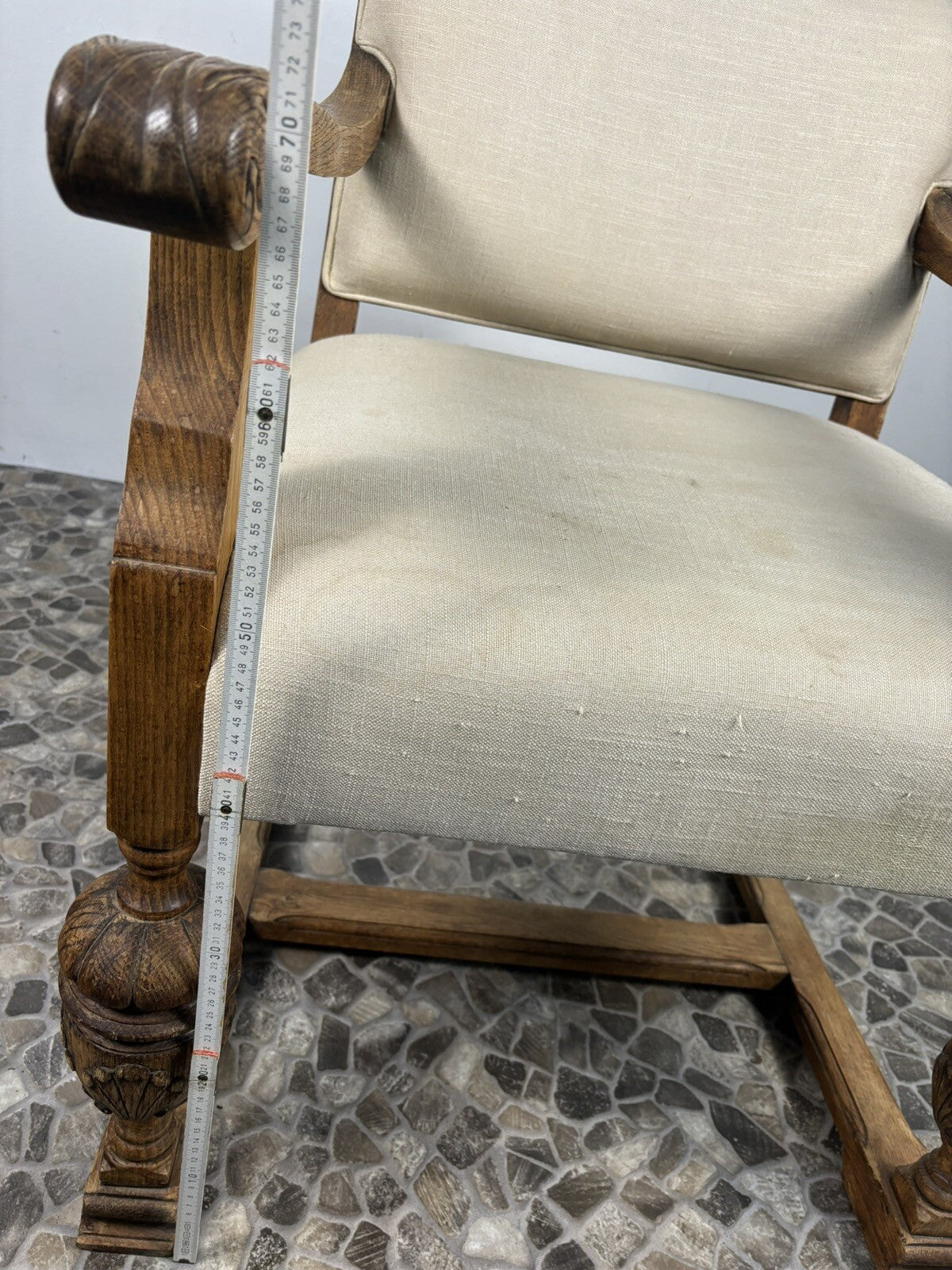 Sessel Antik Thronstuhl Armlehnstuhl Kaminzimmer Lounge Sessel Art Deco