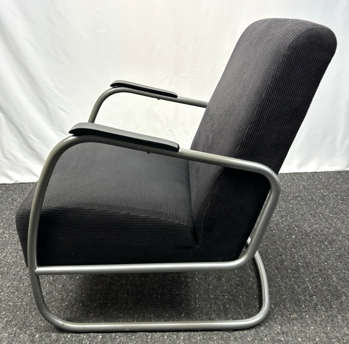 Sessel Bauhaus Stahlrohr Freischwinger Fauteuil Stil Thonet Gispen